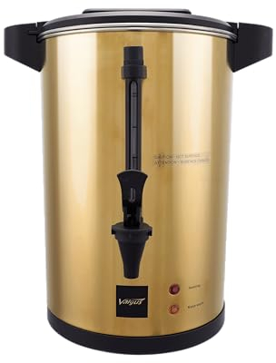 Valgus percolation café 55 tasses 8L or double paroi commerciale en acier inoxydable machine à café avec Percolateur chauffe - eau pour la restauration partie mariage