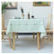 Lieson Tischtuch Rechteckig 140x200 cm, Polyester Tischdecke Abwaschbar Kariert mit Spitze Rand Tafeldecke für Couchtisch Home Küche Speisetisch Dekoration, Grün