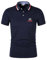 WDGYZZXJ Herren-Poloshirts Sportbekleidung Für Mazda Stretch-Workout-T-Shirt Einfarbig Weiches Kurzarm-T-Shirt Kragenknöpfe T-Shirt Oberteil Kleidung Grafiknähte- Dark Blue||XXL