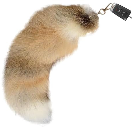Generisch Fuchsschwanz Anhänger, Tail Schlüsselanhänger, Süßer Fuchsschwanz-Anhänger, Etwa 43cm, Auto Schlüsselketten Anhänger, Weicher Plüsch-Schlüsselanhänger, Stoffpuppen-Schlü