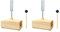 Decqerbe 2X 528-Hz-Stimmgabel mit Resonanzkasten, Aluminiumlegierung, Holzlautsprecher, Perfekt für SPA-Aromatherapie, Resonanzunterricht