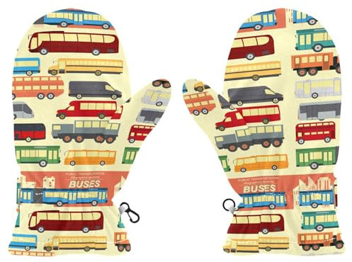 ISAOA Magische Handschuhe für öffentliche Verkehrsmittel, Busse, Stretch-Vollfinger-Handschuhe, Fäustlinge für Snowboard, Skifahren, Winter, Outdoor, Schule, Pendeln, tägliches Tragen, Größe S