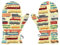 ISAOA Magische Handschuhe für öffentliche Verkehrsmittel, Busse, Stretch-Vollfinger-Handschuhe, Fäustlinge für Snowboard, Skifahren, Winter, Outdoor, Schule, Pendeln, tägliches Tragen, Größe S