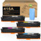 colorfly 415A Toner Kompatibel mit HP 415A 415X Toner (mit Chip) für HP 415A Toner für MFP M479fdw Toner HP Color Laserjet Pro MFP M479fnw Toner M479fdw M479dw M479fnw M479fdn M454dw M454dn, 4er Pack
