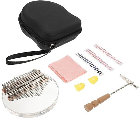 DIKACA 1 Satz 17 17-ton Kalimba Musikinstrumente Instrumente Kalimba Daumenklavier Kleines Musikinstrument Zartes Fingerklavier -kalimba Tragbares Daumenklavier Acryl