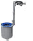 Besshepplo Skimmer montado en la pared para superficie Skimmer automático con bomba de filtro herramienta de limpieza para hojas y desechos de piscinas