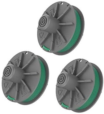 Jodriva Bobine de Fil Interchangeable for Coupe-Bordures Gardena 5309-20, for Coupe-Bordures Turbo, débroussailleuses, 2 mm, 4,6 m (6) Bobine de Tondeuse à Gazon(Black 3)