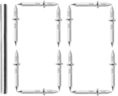 Vmiorzq Zierleisten-Nägel | Nahtlose Nägel Für Holz 100 Stück | Sicherheits Unsichtbare Schrauben Mit Hülsenwerkzeug Für Betonwände Bilderrahmen Möbel Bettgestelle