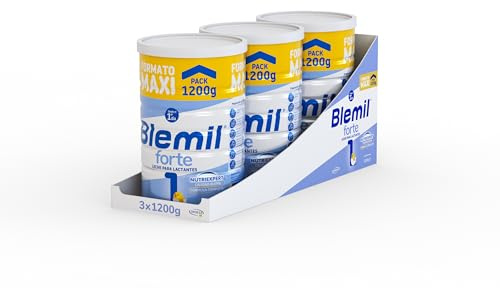 Blemil Plus 1 Forte | 3600g | Leche de Inicio en Polvo - Amazon Exclusive | Desde el Primer Día, Formato Ahorro, Pack de 3 Botes de 1200g