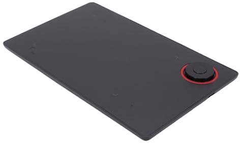 BONKZEBU Tavoletta Grafica Professionale con Penna Grigia Senza Batteria a Pressione di Livello 8192 per Tablet PC, Pad Artistico Digitale Versatile per L'insegnamento Online, Materiale ABS