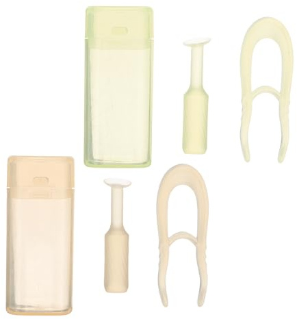 ROMISBABA 2sets Contact Lens Inserter Tool Silicone Tweezers Suction Cup Lens Remover Applicator Soft Tip for Travel Everyday Eye Makeup Aid