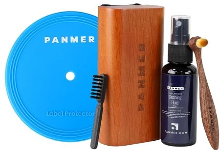 Vinyl Record Cleaning Kit 4 in 1 Premium Quality Wooden Handles