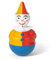 Rolly Toys Stehaufclown mit Glockensound (ab 3 Jahren, hochwertiger Kunststoff, mit Glockenspiel, Größe: 20,5 x 9,5 x 9,5 cm, Gewicht: 0,27 kg) 22 114 1 221141 Bunt