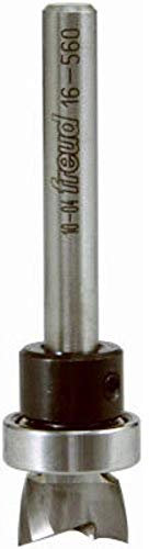 Freud Frässtift mit Perma-Shield-Beschichtung für ultra-saubere Scharnier-Einsteckzungen oder perfekte Rillen und Dadoes, 2 Fräser, 24000 U/min, 5/16 Zoll Höhe, 1/2 Zoll Durchmesser, 1/4 Zoll Schaft