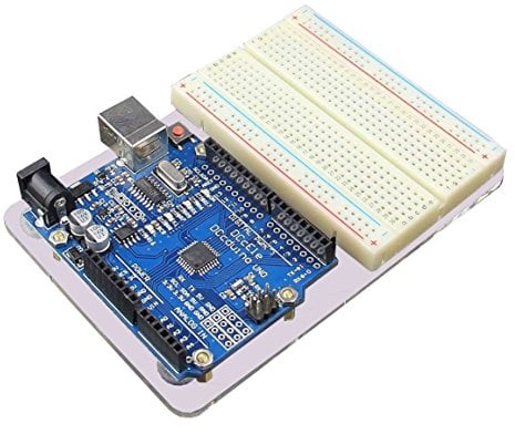 JBtek® Acrylic Transparent Arduino UNO R3 Base Plate & Terminal Optimizer Breadboard