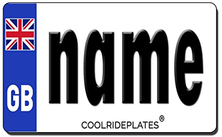 Personalised Rear Number Plate Compatible/Replacement for Little Tikes Ride On Cars