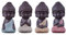 Gazechimp 4er-Set Mini Mönch Buddha Figuren Skulptur Statue Tee Tray Dekor Teezeremonie Zubehör