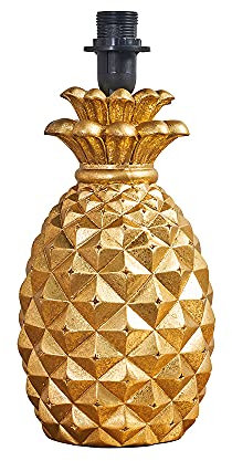 MiniSun | Contemporary Pineapple Design Table Lamp Base in a Gold Effect Finish | Table Lamps, Home Décor & Improvement Essential