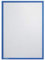 FRANKEN Dokumentenhalter Frame It ECO, DIN A4, magnetisch, 10 Stück, blau, ITH4M/10 03