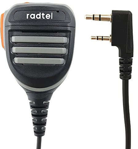 radtel Altoparlante da spalla resistente e antipioggia serie Platinum compatibile con radio Kenwood RT-470X, RT-470, RT-493, RT-890, RT-4D, RT-900, RT-860, Kenwood, microfono