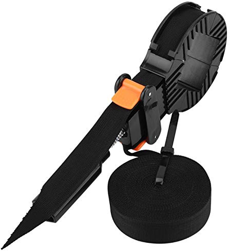 Strap Clamp, Black 6m Adjustable ABS Nylon Woodworking Tool Corner Clamp Strap Clamp, Wood Clamps Picture Frame Clamp Strap with 4 Jaws for Picture Frame Woodworking Cupboard Drawer