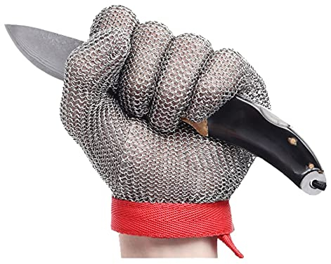 Schnittfeste Handschuhe Schnittfeste Handschuhe Aus Edelstahl 304, 9-stufiger Schutz In Lebensmittelqualität, Zum Schneiden Von Fleisch In Der Küche Zum Entfernen Von Austernhaut