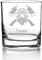 Whiskyglas mit Gravur, Personalisiert mit Namen Geschenk für Männer Whiskeyglas Feuerwehr Design