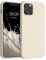 kwmobile Case Compatible with Apple iPhone 12 / iPhone 12 Pro Case - Slim Protective TPU Silicone Phone Cover - Moon Glow