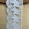 10 CM Breite Europa Butterfly Inelastische Stickerei Spitzenbesatz, Vorhang Tischdecke Slipcover Braut Selbermachen-Kleidung/Zubehör (1,8 Meter in einem Paket) (weiß)