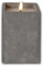 Star Trading LED Stumpenkerze Beton Quader mit Timer, 9x9x14,5cm, quadratisch, batteriebetrieben, Beton-Optik, Flackereffekt