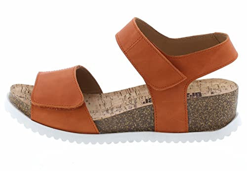 Sioux Damen Yagmur Keilsandale, Orange, 38 EU