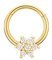 Nasenpiercing 925 Gold, Nasenring Orientalisch Sterling Silber Reifen Schneeflocke Schmuck Zunge Lippe Zirkonia 1 Stück Damen