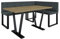 Eckbank Akiko Metal mit Tisch - Eckbankgruppe für Ihrem Esszimmer, Küche modern, Sitzecke, Essecke. Perfekt für Küche, Büro und Rezeption. Solide und Starke Verarbeitung. (INARI 96, 196x142 rechts)