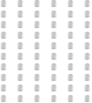 Grani in policarbonato trasparenti M6x6 - Conf. 60 pezzi
