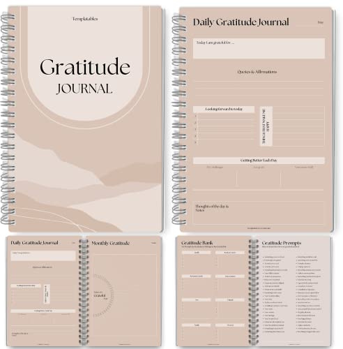 Gratitude & Mindfulness Journal - 90 Day Template, Self Care Planner, Positivity Diary, Daily Gratitude Jar, Wellness, Manifestation | A5 (Lux)