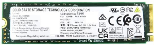 SOLID STATE DRIVE SSD M.2 NVME 128GB CL1-8D128 - L64783-002