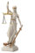 Veronese Design Statue Blind Lady Justice, Kunstharz, 30,5 cm, Weißgold-Finish