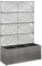 puraday Jardinière de Jardin en Treillis avec 3 Pots Amovibles 83x30x130cm Résine Tressée Gris Treillis d'extérieur Offre Excellent Support pour Plantes Grimpantes Roses Fleurs Lit Surélevé Patio