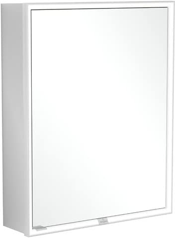 Villeroy & Boch My View Now, Spiegelschrank für Wandeinbau mit Beleuchtung, 600x750x167,5 mm, mit Sensordimmer, 1 Tür Anschlag (Scharnier) rechts, A4566R