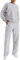 REORIA Damen Trainingsanzüge aus dicker Baumwolle Rundhalsausschnitt Übergrößen Jogginganzug Activewear Hausanzug Workout Set mit Fleece-Futter Light Grey XXL