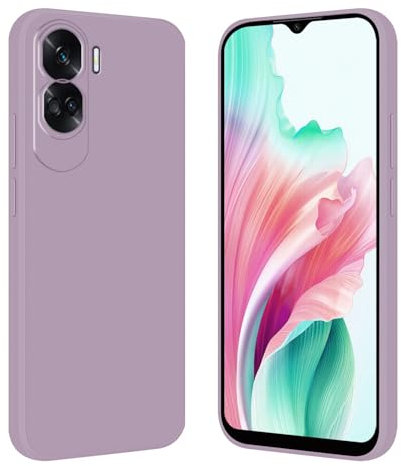 Tveinan Cover per Honor 90 Lite 5G (Non per Honor 90) Custodia, Morbida Silicone TPU Protettivo Ultra Slim Sottile ed Elegante Case Antiurto Cover per Honor 90 Lite 5G, Viola