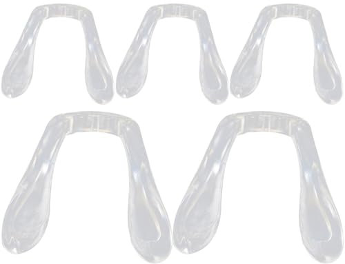 iplusmile Cuscinetti Nasali Occhiali per Bambinos: Cuscinetti nasali in silicone morbido occhial - Forma della sella monoblocco Naselli per Occhiali,5 Pezzi