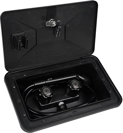 LOISGOO 1 Set RV Außenduschkabine Duschkopf Außenduschbox Kit für Wohnmobil Boot Wohnmobil