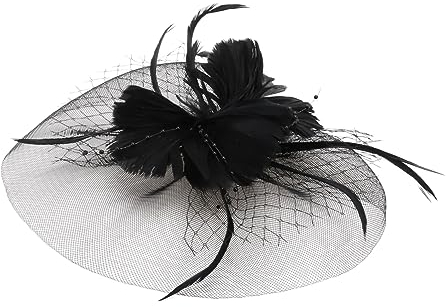 COLLBATH 1Stk Feder Blumen Stirnband haarschmuck the hallow Braut Haarspange Hochzeit Stirnband Tiara Kopfschmuck aus Maschengarn braut haarband charmant Pillendose Gaze Schleier Bankett