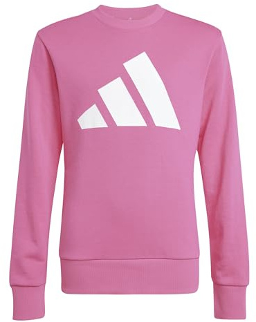 adidas Mädchen Essentials Sweatshirt, pink Fusion/White, 7-8 Years