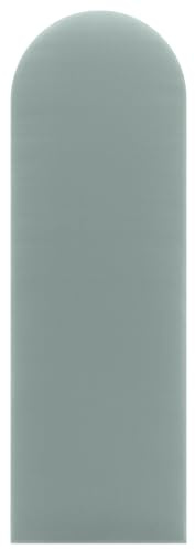 DecoNest Wandkissen, Wandpolsterung, Wanddekoration, ovales Bettkopfteil, 3D-gepolstertes Wandpaneel 20 x 80 cm Mintfarben
