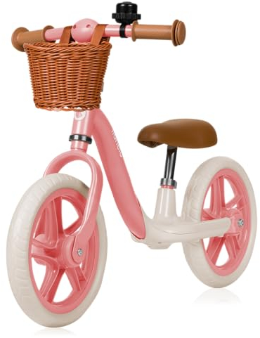 Lionelo Alex Plus Kinderlaufrad bis 30 kg, ab 3 Jahren, Eva-Schaumstoffräder 30,5 cm, Trittbrett Korb Verstellbarer Sitz und Lenker, Rutschfester Griff, Leicht 3,4 kg