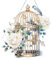 MEIEST Diamond Art Painting Hängende Anhänger Kit,DIY Blume Vogelkäfig Kristall Kunst Hängendes Schild,Diamant Fenster Hängende Kranz Ornament für Home Decor und Geschenk (362)