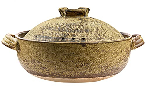 Ollas De Cerámica for Cocinar,Olla De Barro Olla Caliente Ollas De Barro Olla De Barro De Barro - Cerámica Resistente Al Calor/Cocida A Fuego Lento O Guisado - Olla De Sopa Cazuela Olla De Barro Olla