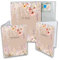 Minilino U-Heft- Impfass- und Reisepass Hülle | 3-teiliges Set | Qualitativ Hochwertige Premium Schutzhüllen tolle Geschenkidee (Blumenwunder rose)